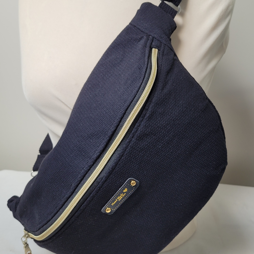 Black Hip Bag Sling Bag